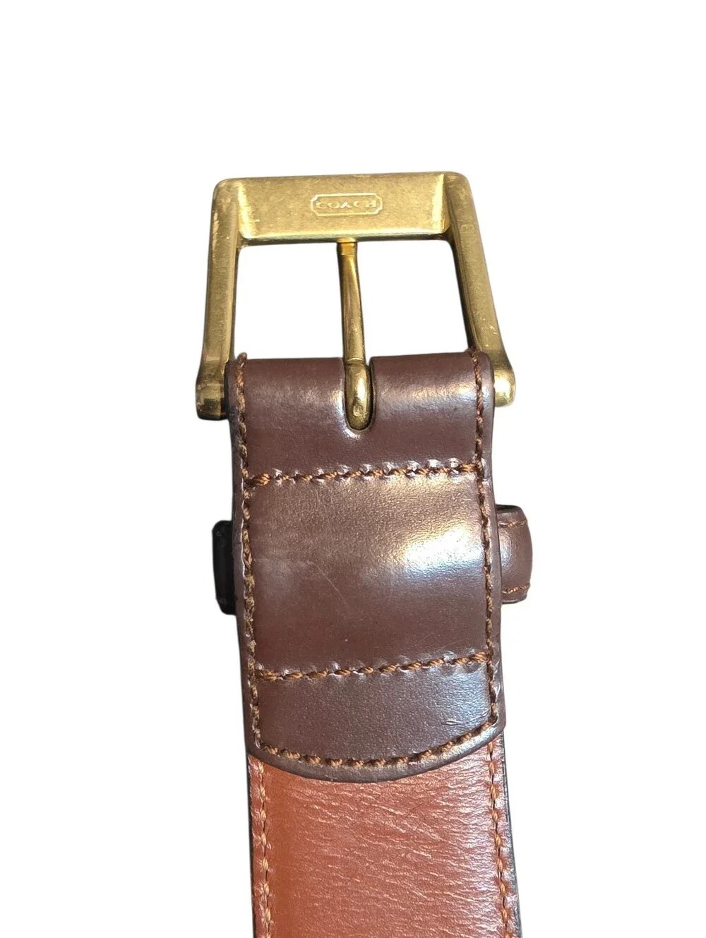 Coach Calfskin Belt- 38